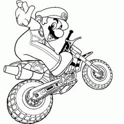 Coloring page: Motocross (Transportation) #136513 - Printable coloring pages
