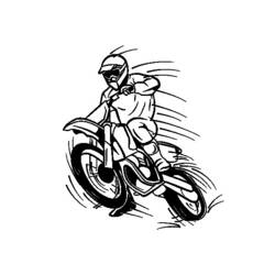 Coloring page: Motocross (Transportation) #136516 - Printable coloring pages