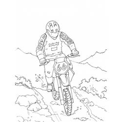 Coloring page: Motocross (Transportation) #136539 - Printable coloring pages