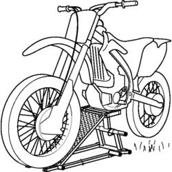 Coloring page: Motocross (Transportation) #136542 - Printable coloring pages