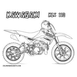 Coloring page: Motocross (Transportation) #136597 - Printable coloring pages