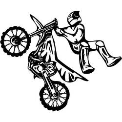 Coloring page: Motocross (Transportation) #136680 - Printable coloring pages