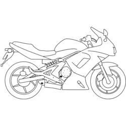 Coloring page: Motorcycle (Transportation) #136250 - Printable coloring pages