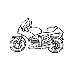 Coloring page: Motorcycle (Transportation) #136254 - Printable coloring pages