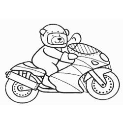 Coloring page: Motorcycle (Transportation) #136260 - Printable coloring pages