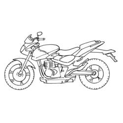 Coloring page: Motorcycle (Transportation) #136265 - Printable coloring pages