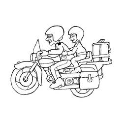 Coloring page: Motorcycle (Transportation) #136267 - Printable coloring pages