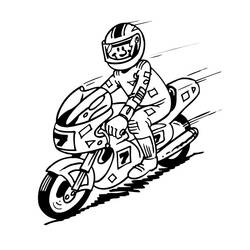 Coloring page: Motorcycle (Transportation) #136270 - Free Printable Coloring Pages