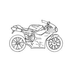 Coloring page: Motorcycle (Transportation) #136273 - Printable coloring pages