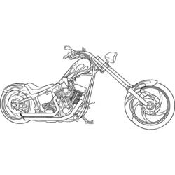 Coloring page: Motorcycle (Transportation) #136277 - Printable coloring pages