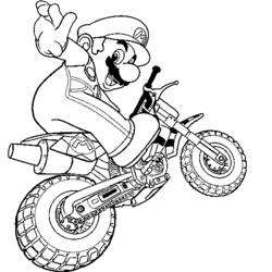 Coloring page: Motorcycle (Transportation) #136279 - Printable coloring pages
