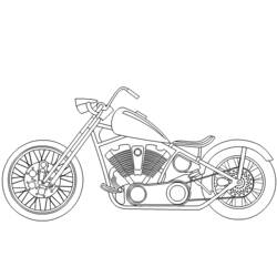 Coloring page: Motorcycle (Transportation) #136302 - Printable coloring pages