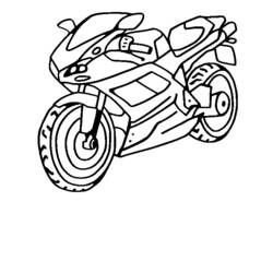 Coloring page: Motorcycle (Transportation) #136305 - Free Printable Coloring Pages