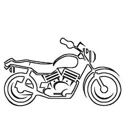 Coloring page: Motorcycle (Transportation) #136312 - Free Printable Coloring Pages