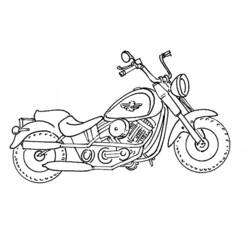 Coloring page: Motorcycle (Transportation) #136320 - Free Printable Coloring Pages