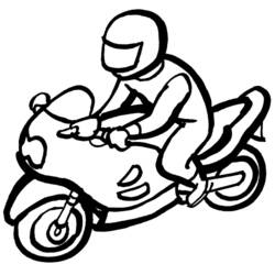 Coloring page: Motorcycle (Transportation) #136339 - Printable coloring pages