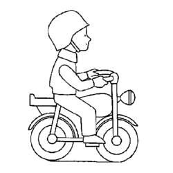 Coloring page: Motorcycle (Transportation) #136341 - Printable coloring pages
