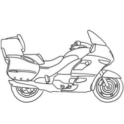 Coloring page: Motorcycle (Transportation) #136357 - Printable coloring pages