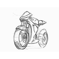 Coloring page: Motorcycle (Transportation) #136400 - Free Printable Coloring Pages