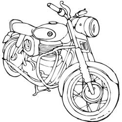 Coloring page: Motorcycle (Transportation) #136435 - Free Printable Coloring Pages