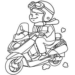 Motorcycle (Transportation) coloring page #175325 to print and color