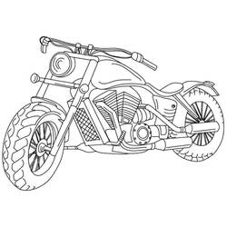 Motorcycle (Transportation) coloring page #175334 to print and color