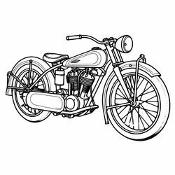 Motorcycle (Transportation) coloring page #218137 to print and color