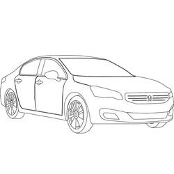 Peugeot (Transportation) coloring page #206146 to print and color