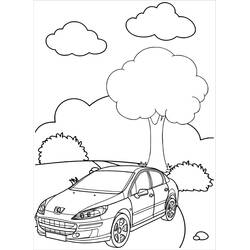 Peugeot (Transportation) coloring page #206153 to print and color