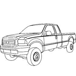 Coloring page: Pickup (Transportation) #144290 - Printable coloring pages