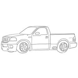 Coloring page: Pickup (Transportation) #144297 - Printable coloring pages