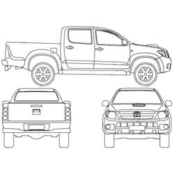 Coloring page: Pickup (Transportation) #144320 - Printable coloring pages