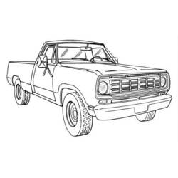 Coloring page: Pickup (Transportation) #144327 - Printable coloring pages