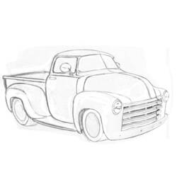 Coloring page: Pickup (Transportation) #144373 - Printable coloring pages