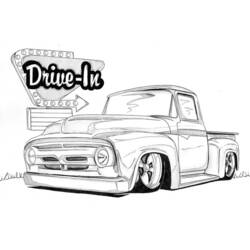 Coloring page: Pickup (Transportation) #144378 - Printable coloring pages
