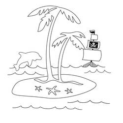 Coloring page: Pirate ship (Transportation) #138319 - Printable coloring pages