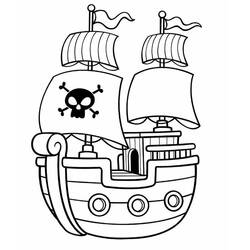 Coloring page: Pirate ship (Transportation) #184837 - Free Printable Coloring Pages