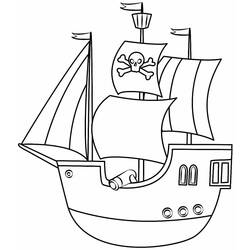 Coloring page: Pirate ship (Transportation) #184842 - Free Printable Coloring Pages