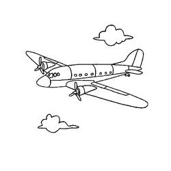 Coloring page: Plane (Transportation) #134780 - Free Printable Coloring Pages