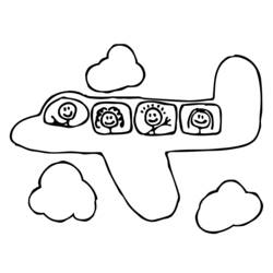 Coloring page: Plane (Transportation) #134787 - Free Printable Coloring Pages
