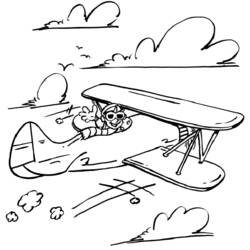 Coloring page: Plane (Transportation) #134807 - Free Printable Coloring Pages
