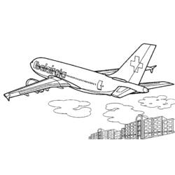 Coloring page: Plane (Transportation) #134821 - Printable coloring pages