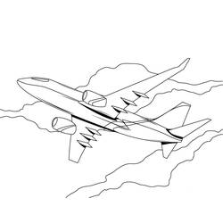 Coloring page: Plane (Transportation) #134825 - Free Printable Coloring Pages