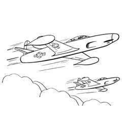 Coloring page: Plane (Transportation) #134826 - Free Printable Coloring Pages