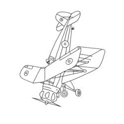 Coloring page: Plane (Transportation) #134860 - Free Printable Coloring Pages