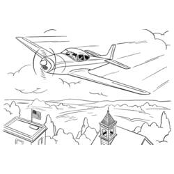 Coloring page: Plane (Transportation) #134897 - Free Printable Coloring Pages