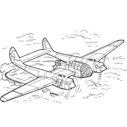 Coloring page: Plane (Transportation) #134900 - Free Printable Coloring Pages