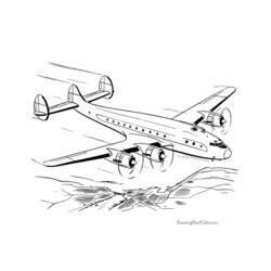 Coloring page: Plane (Transportation) #134903 - Free Printable Coloring Pages