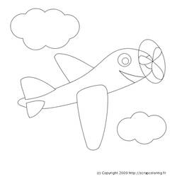 Coloring page: Plane (Transportation) #134905 - Free Printable Coloring Pages