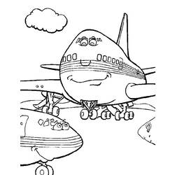 Coloring page: Plane (Transportation) #134910 - Free Printable Coloring Pages